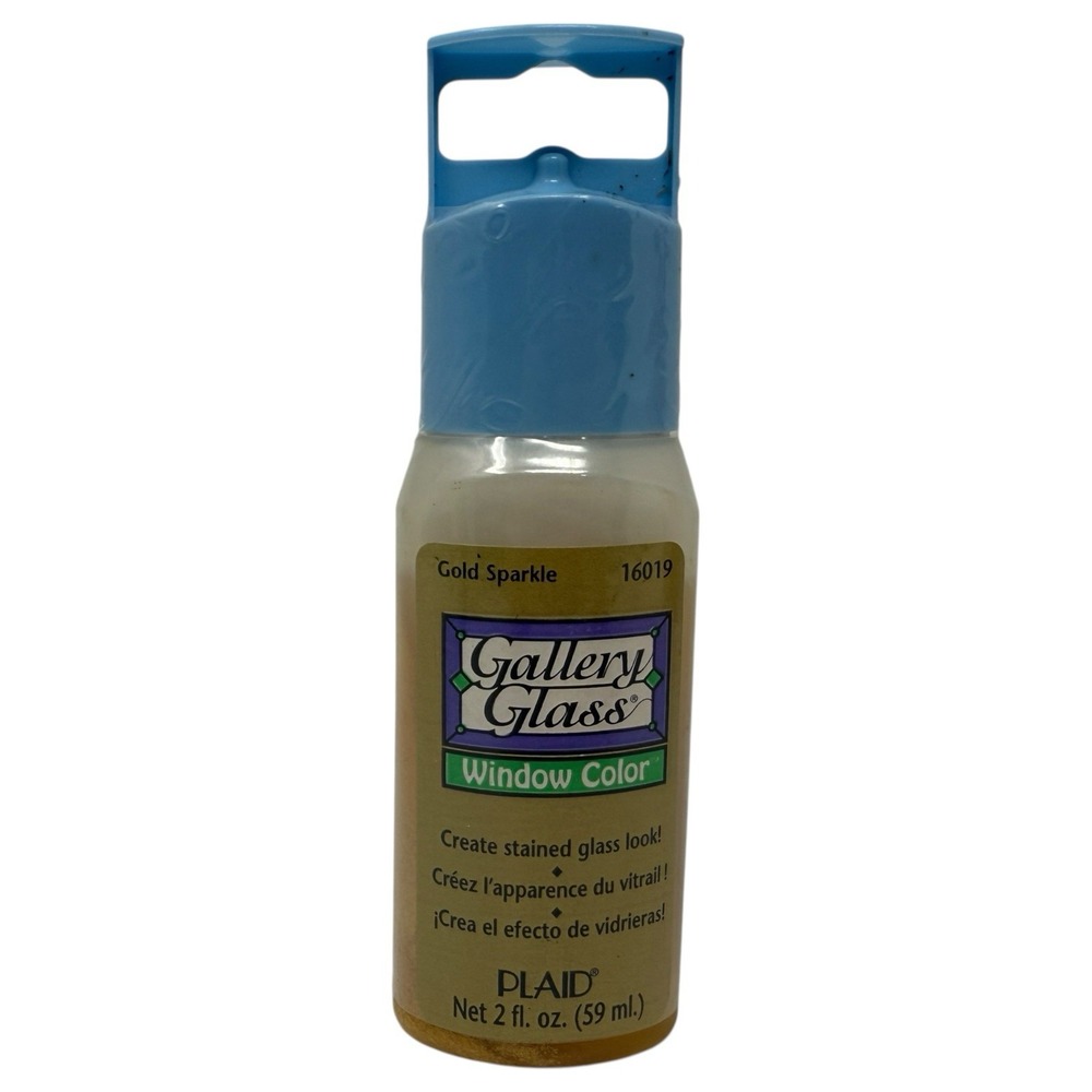 Gallery‎ Glass Gold Sparkle Window Color (2 oz), No. 16019 By PLAID New Sealed